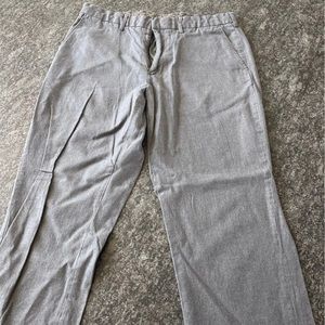 J Crew 34" Bowery Dark Gray Dress Pants